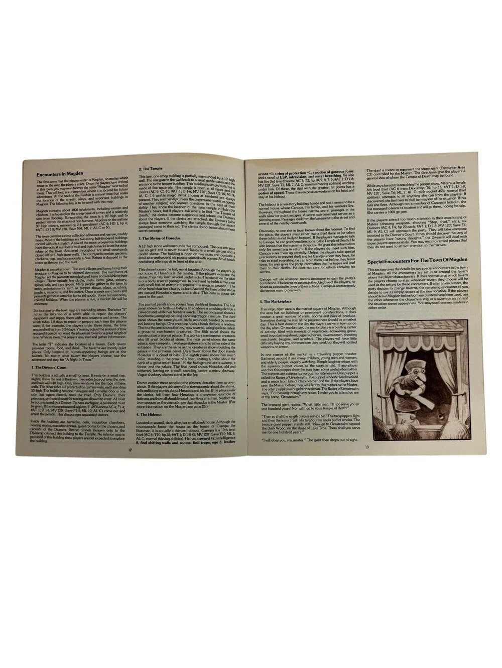 TSR Basic D&D Temple of Death (1st Printing) VG